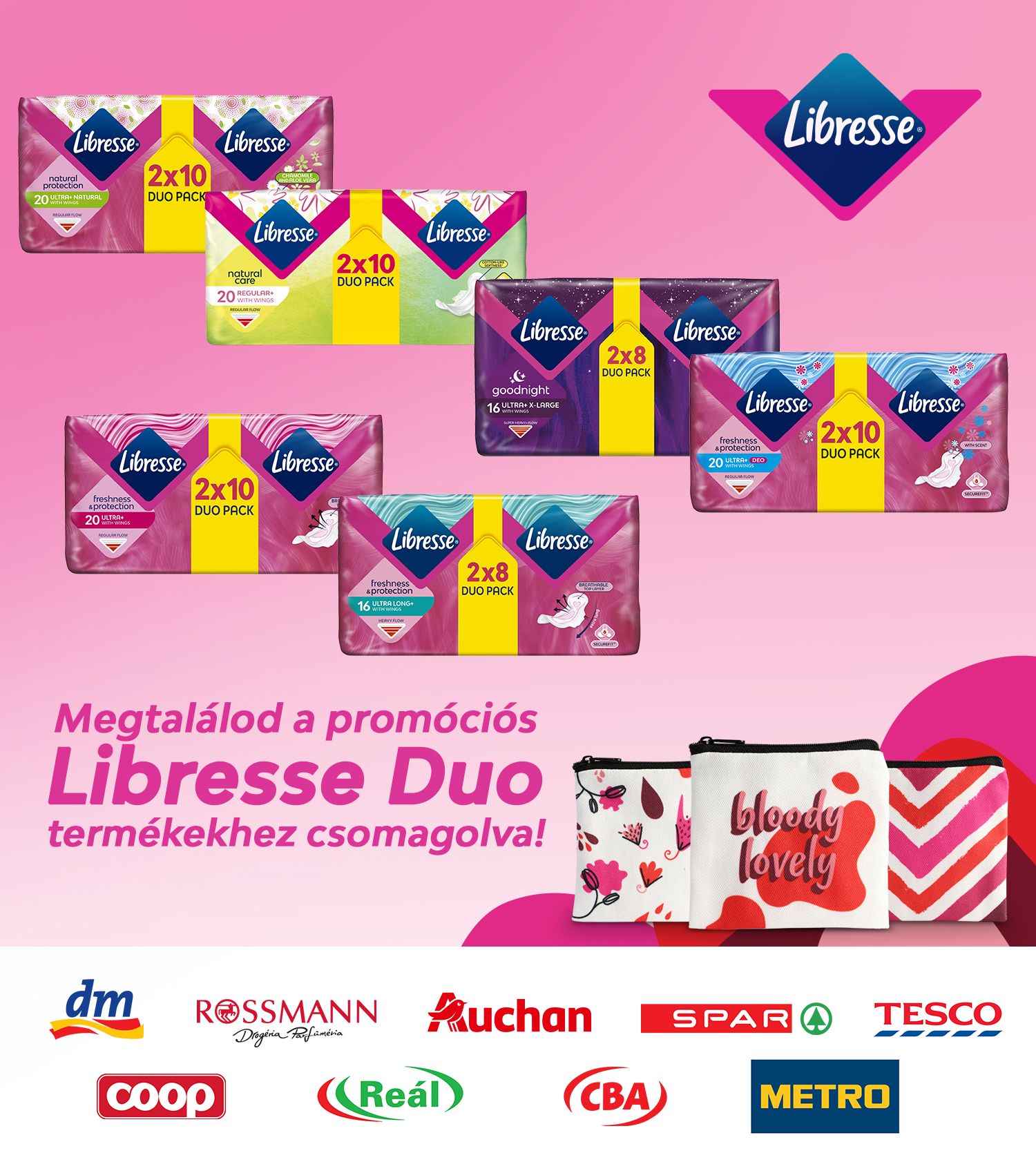 Libresse akcióban résztvevő partnerek